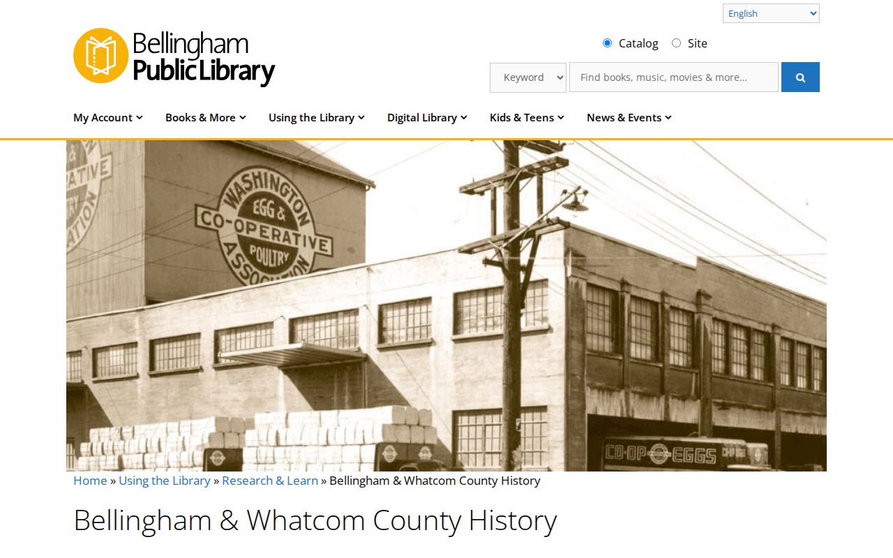 Bellingham public records and Whatcom local history resources